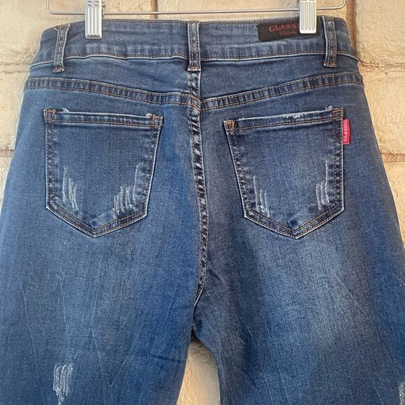 CLASSIC Cotton Denim Distressed Jean NWOT SIZE 7 - Picture 5 of 10